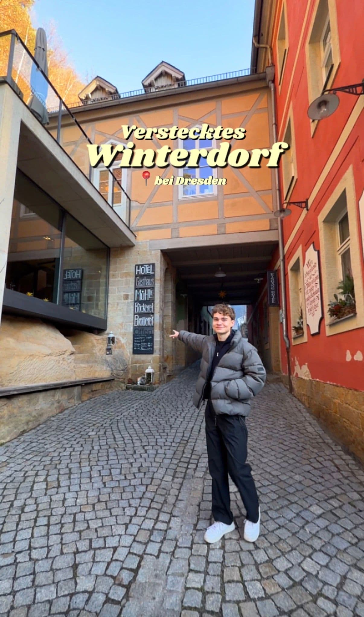 Verstecktes Winterdorf Schmilka