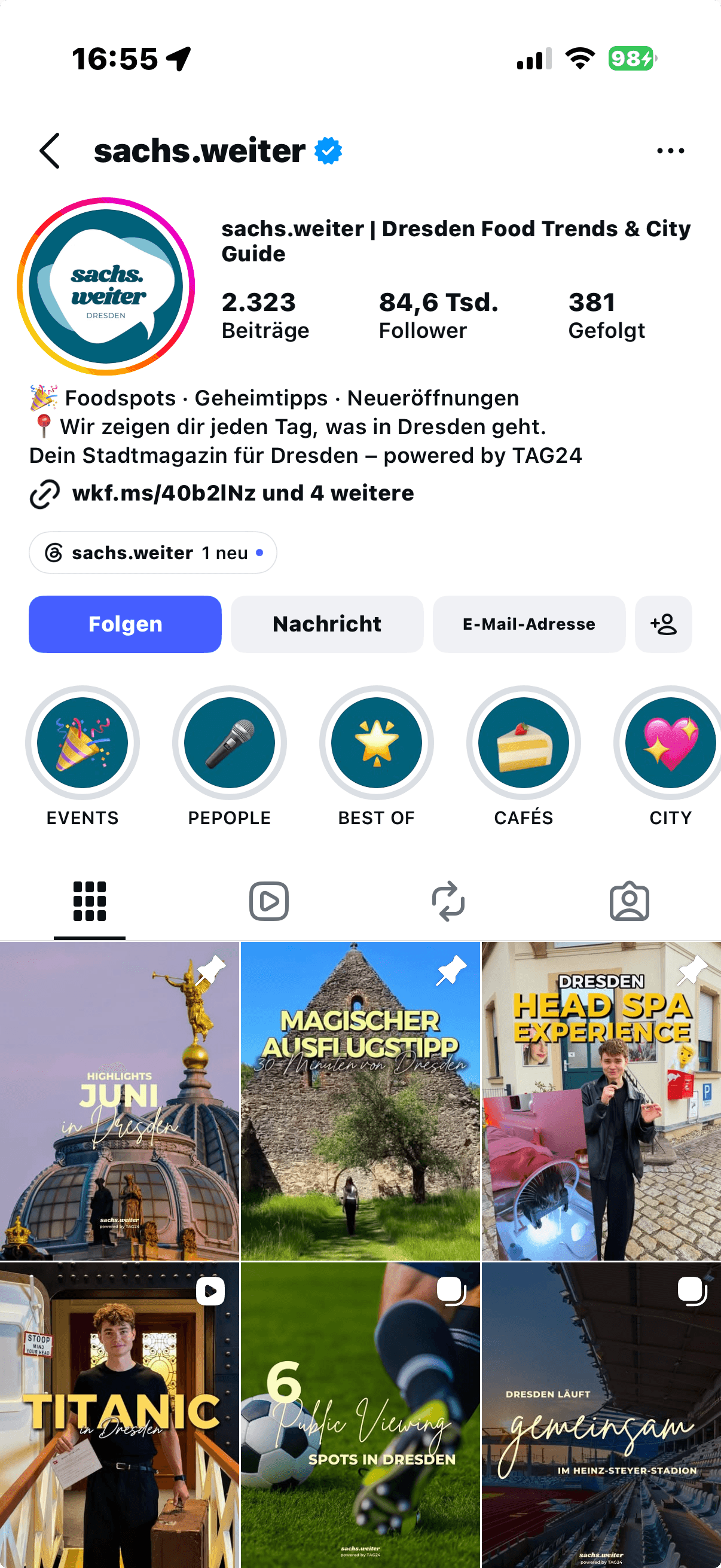 Feed Ansicht sachs.weiter